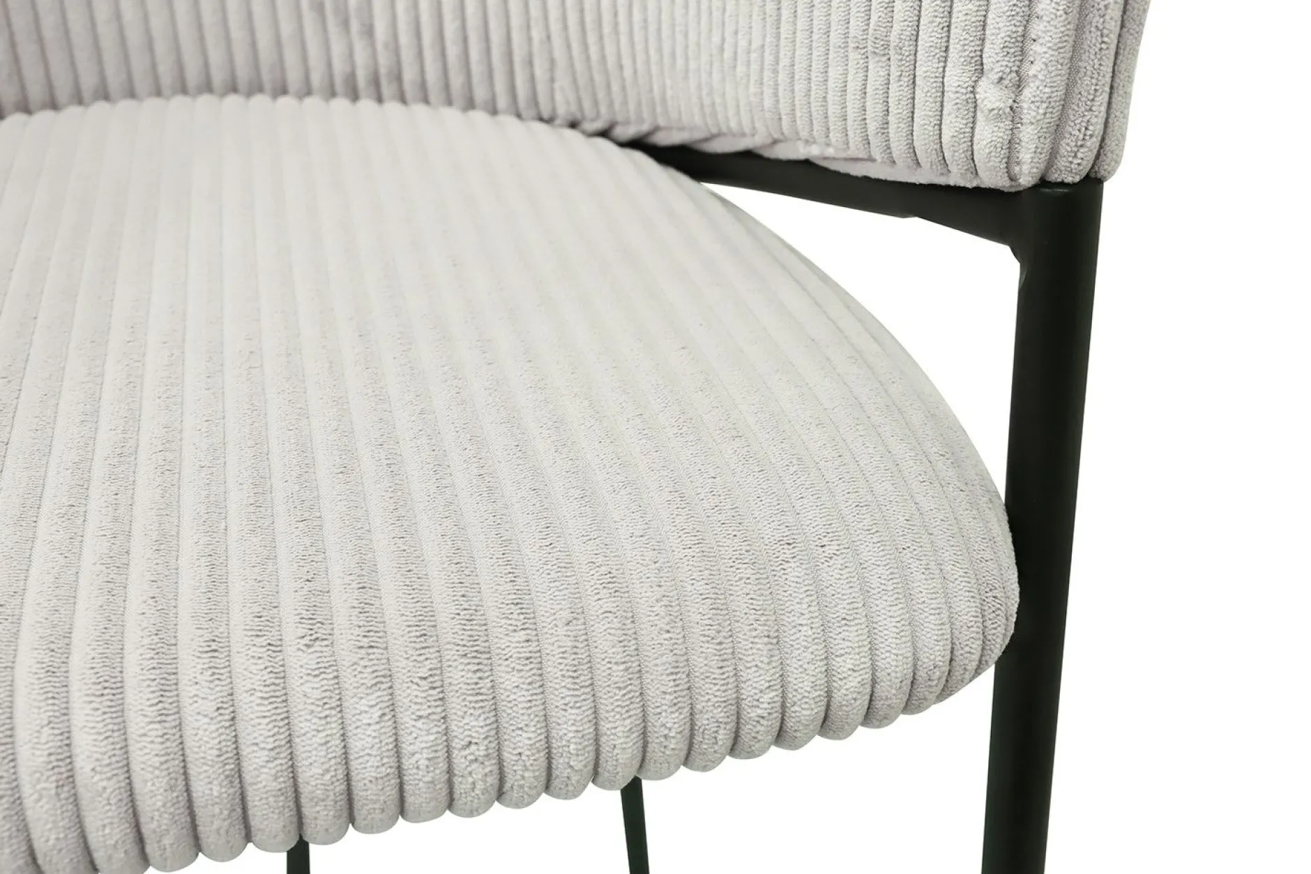 Hugo Corduroy Counterstool Hellgrau