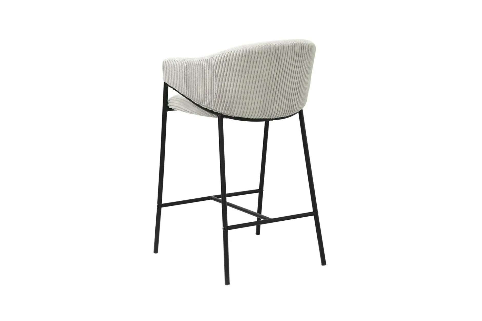 Hugo Corduroy Counterstool Hellgrau