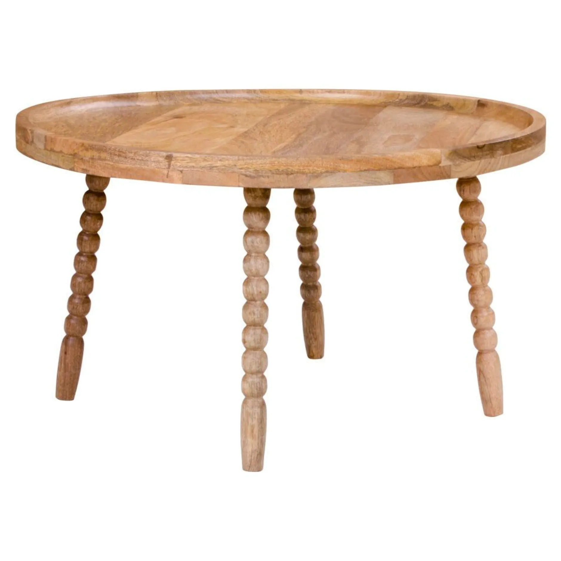 Jammu Couchtisch - Mangoholz natur Ø60x35 cm