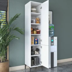 JE111 - 2949 Mehrzweckschrank | 100 % MELAMIN | Weiß