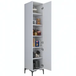 JE111 - 2949 Mehrzweckschrank | 100 % MELAMIN | Weiß