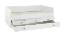 Kabinenbett Arkea 120x200 mit 3 Schubladen - weiß