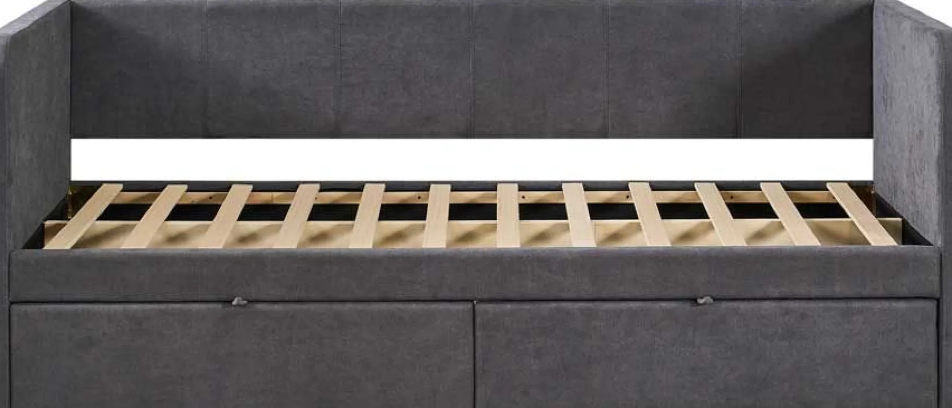 Kabinenbett Parma - 90x200cm - mit 2 Schubladen - grau