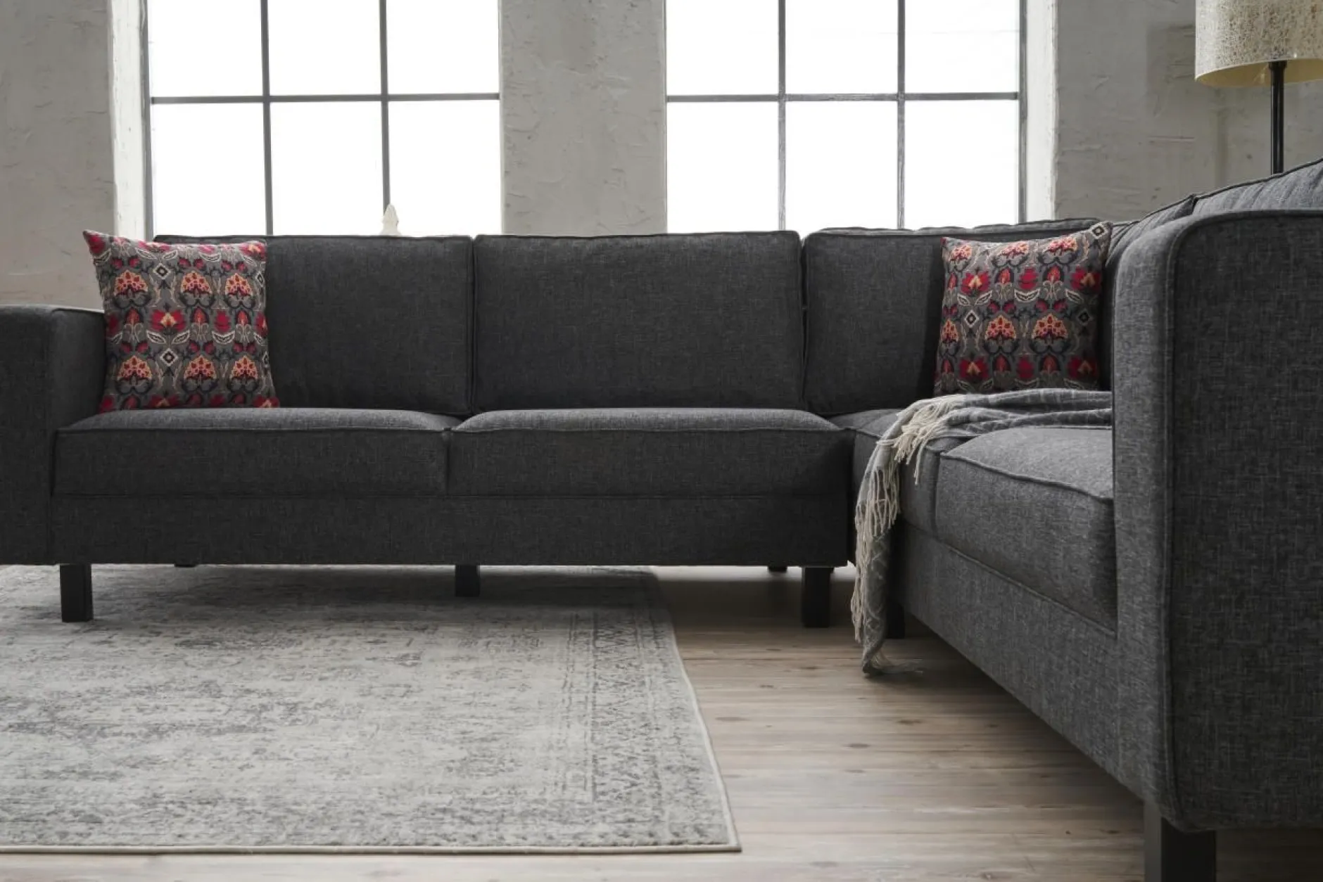 Kale Ecksofa | BUCHENHOLZ | Anthrazit