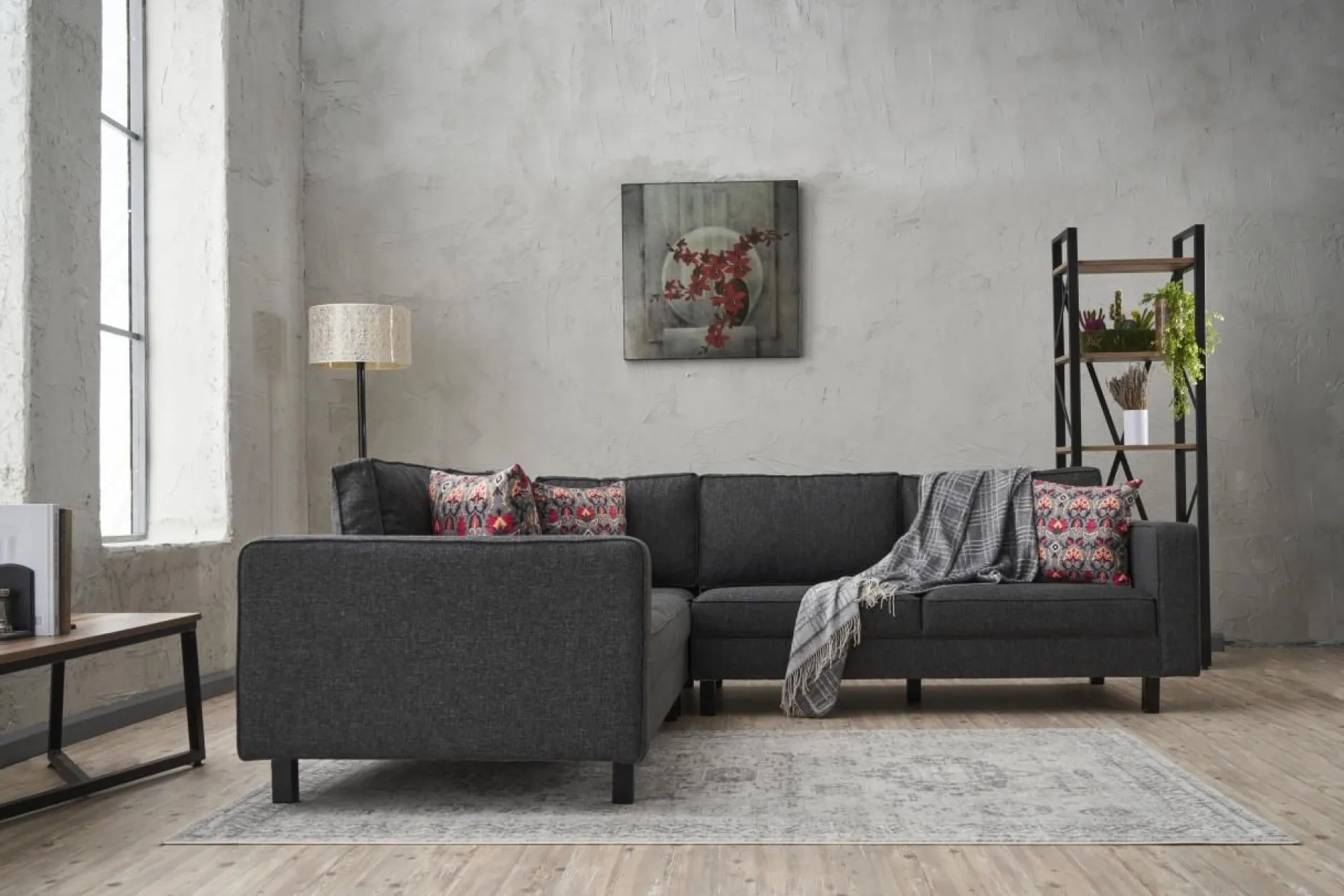 Kale Ecksofa | BUCHENHOLZ | Anthrazit