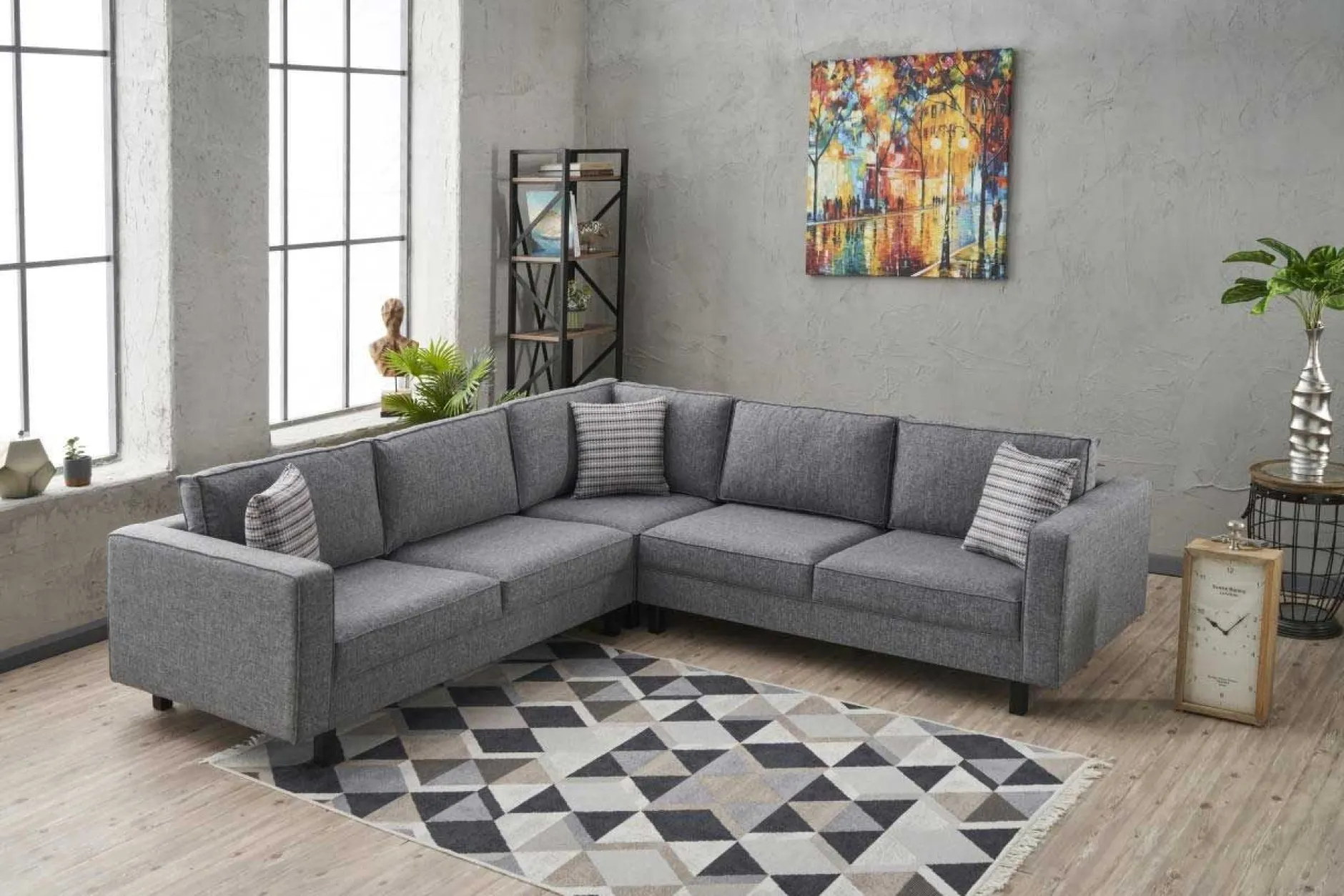 Kale Ecksofa | BUCHENHOLZ | Grau
