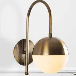 Karsor Wandleuchte | METALLGEHÄUSE | Vintage, Weiß