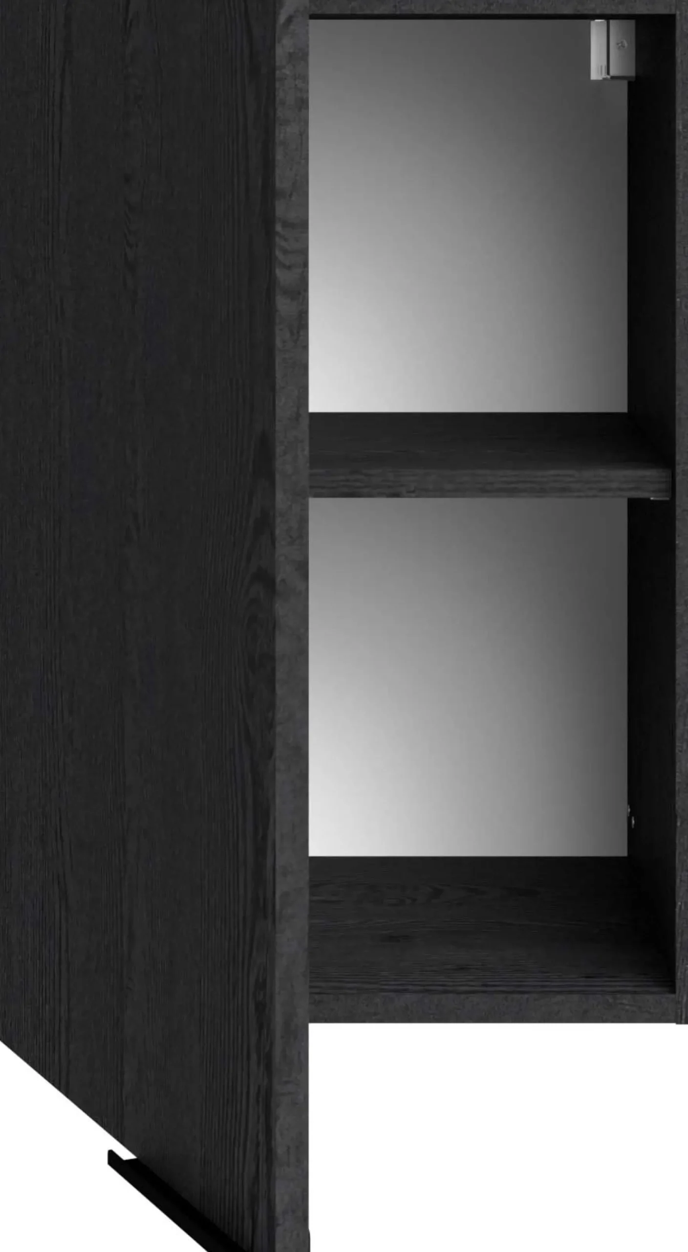 Küchenhängeschrank Anna - 40x36x58cm - Eiche schwarz Dekor