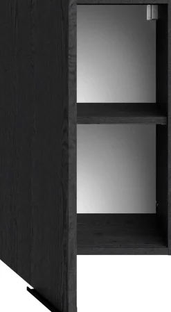 Küchenhängeschrank Anna - 40x36x58cm - Eiche schwarz Dekor
