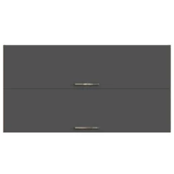 Küchenhängeschrank Sorrella 110cm mit 2 Flügeltüren - anthrazit/eiche