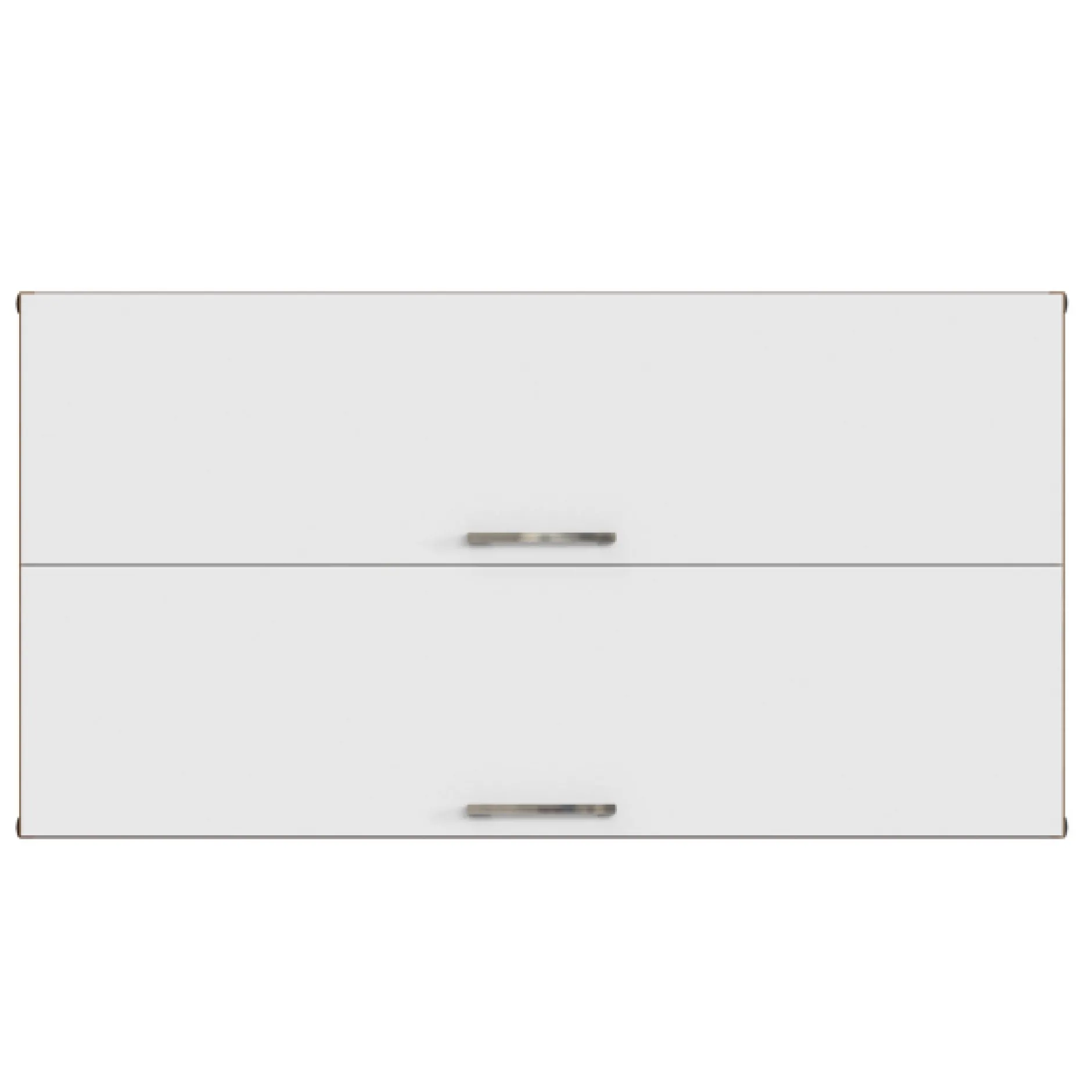 Küchenhängeschrank Sorrella 110cm mit 2 Flügeltüren - weiß/Eiche