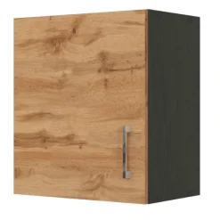 Küchenhängeschrank Sorrella 50cm 1 Tür - Eiche/Graphit