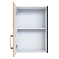 Küchenhängeschrank Sorrella 40cm 1 Tür - Eiche/Graphit