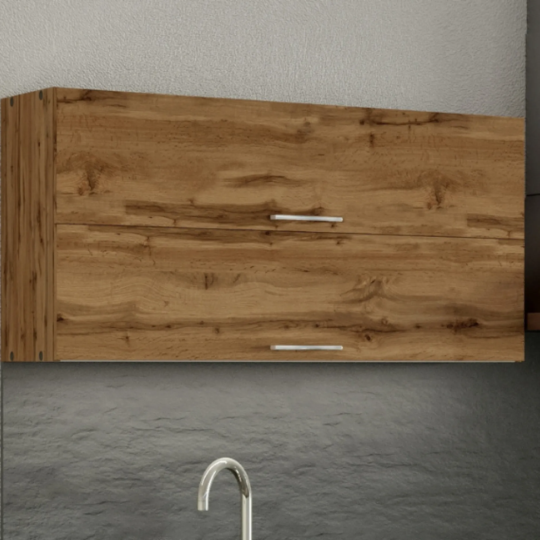 Küchenhängeschrank Sorrella 110cm mit 2 Flügeltüren - Eiche