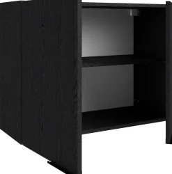 Küchenoberschrank Anna - 80x36x58cm - 2 Türen - Eiche schwarz Dekor