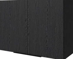 Küchenoberschrank Anna - 80x36x58cm - 2 Türen - Eiche schwarz Dekor