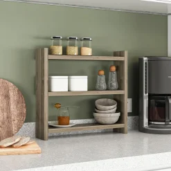 Küchenregal Cosmic - 100% MELAMINE - Nussbaum - 44 x 10 x 40 cm
