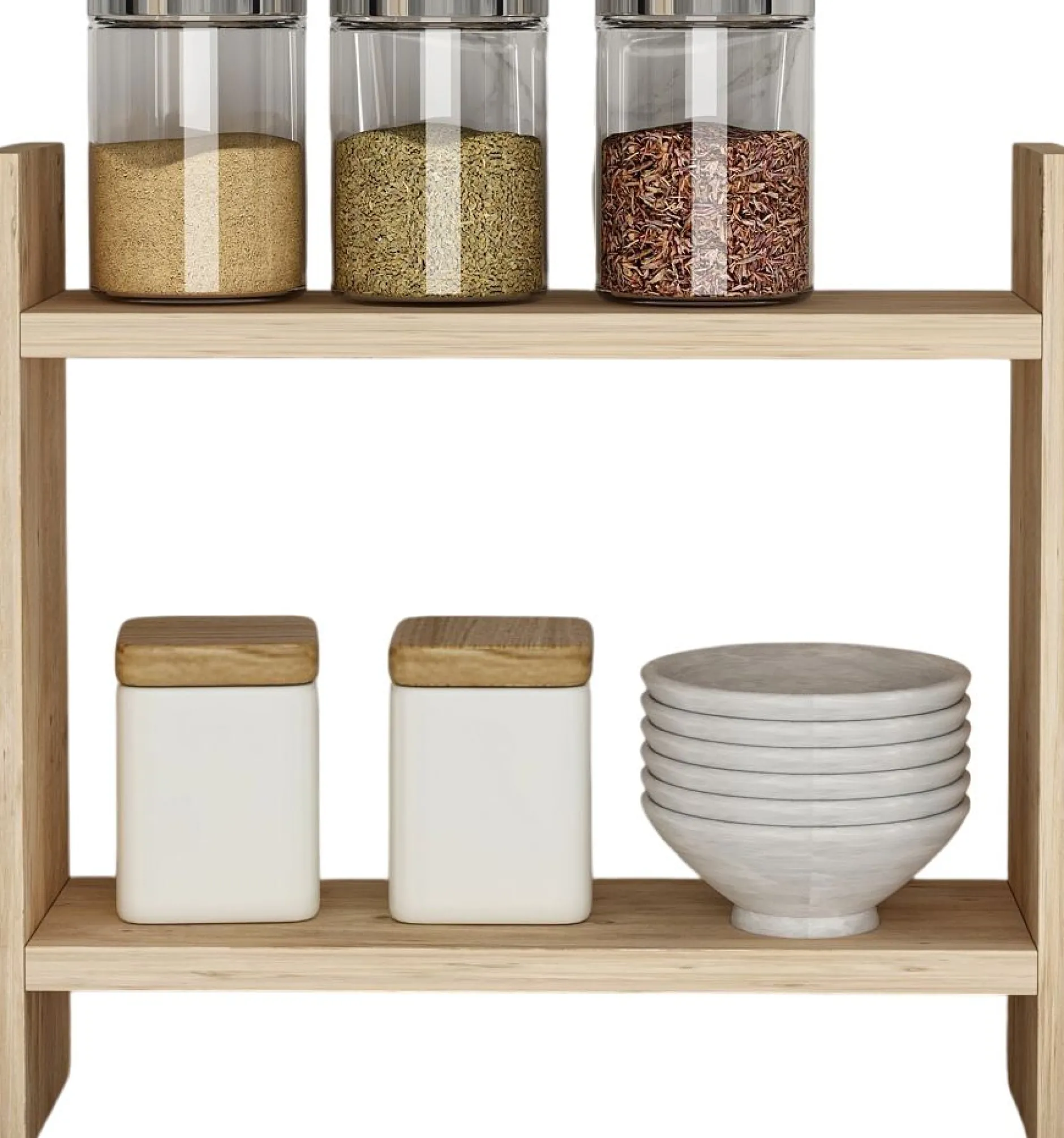 Küchenregal Denver - 100% MELAMINE - Atlantische Kiefer - 34 x 10 x 30 cm