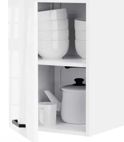 Küchenschrank Bianco - 40x36x58cm - 1 Tür - Hochglanz weiß