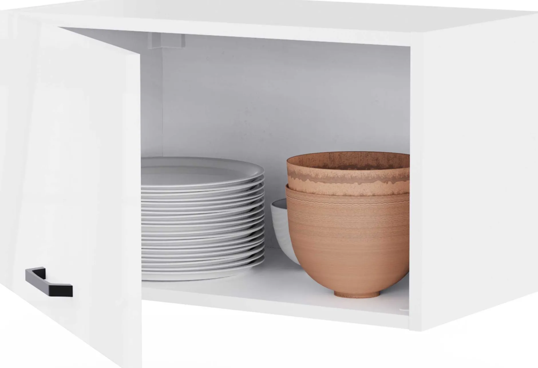 Küchenschrank Bianco - 40x36x35cm - 1 Tür - Hochglanz weiß