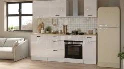 Küchenschrank Bianco - 60x60x90cm - 1 Tür - Hochglanz weiß