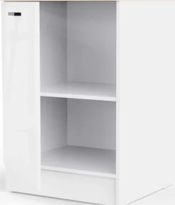 Küchenschrank Bianco - 60x60x90cm - 1 Tür - Hochglanz weiß