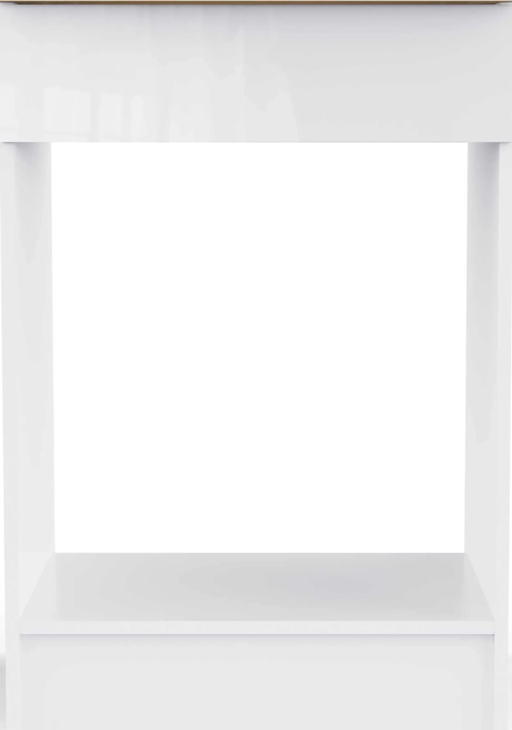 Küchenschrank für Backofen Bianco - 60x60x90cm - Hochglanz weiß