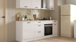 Küchenschrank für Backofen Bianco - 60x60x90cm - Hochglanz weiß