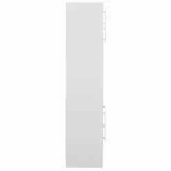 Küchenschrank Louise für Mikrowelle - weiß/Eiche