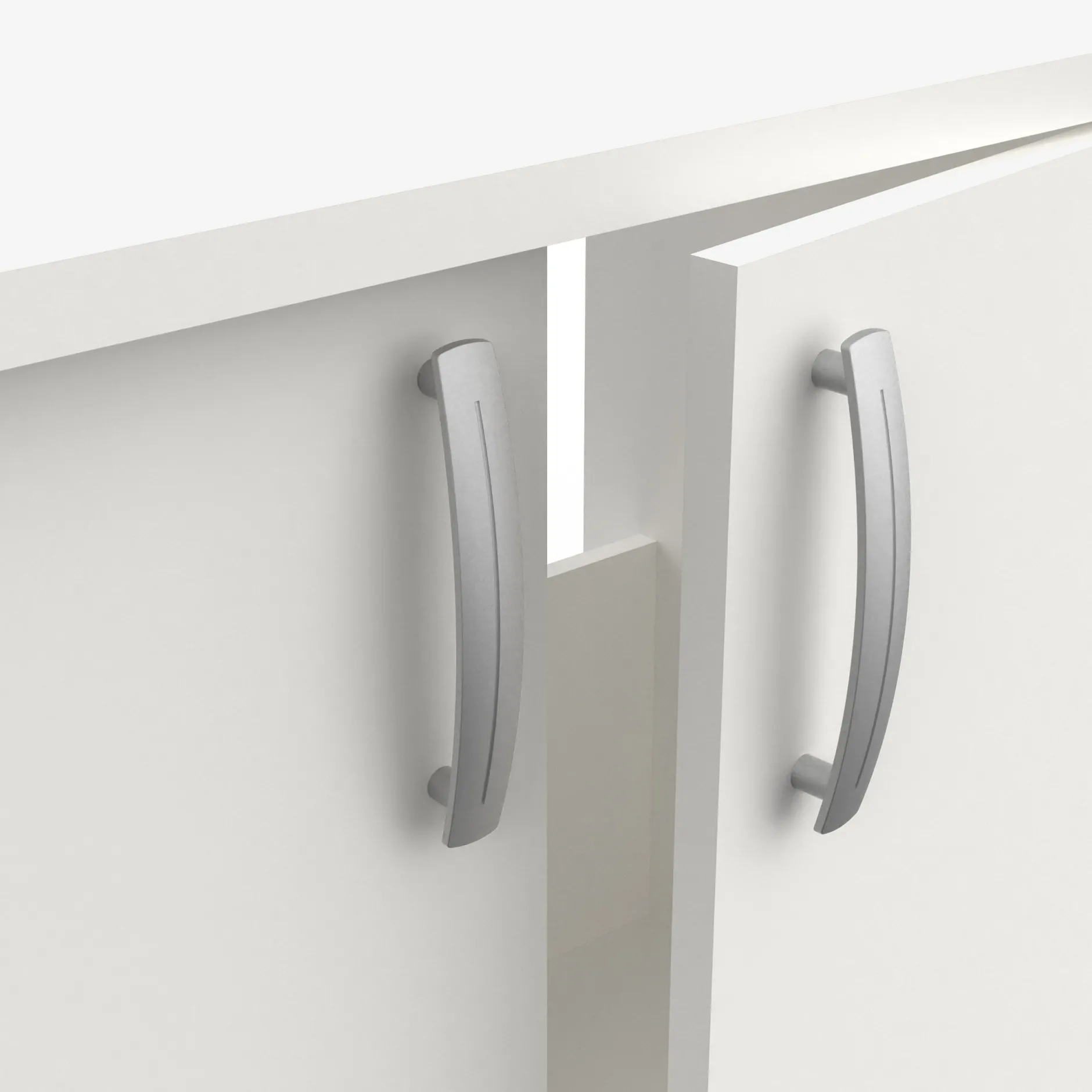 Küchenschrank Nova - 100x60x85 cm - Weiß/Eiche