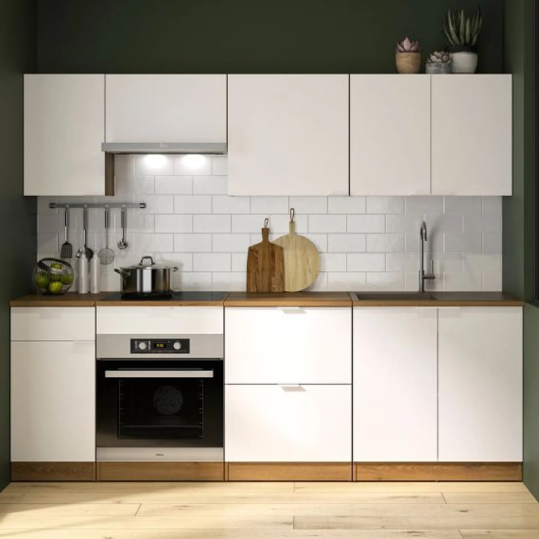 Küchenset Eden | Geräte nicht inbegriffen | Design Helvezia Oak
