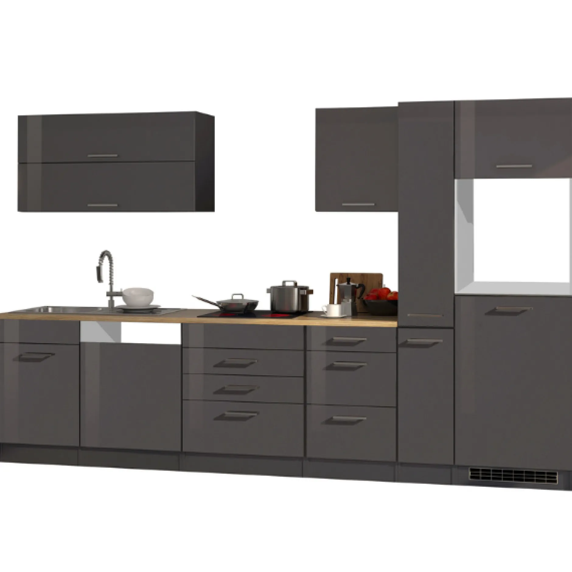 Küchenset Mailand | Geräte nicht enthalten | Sonoma Grey Oak
