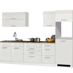 Küchenset Mailand | Geräte nicht enthalten | High Glossy White