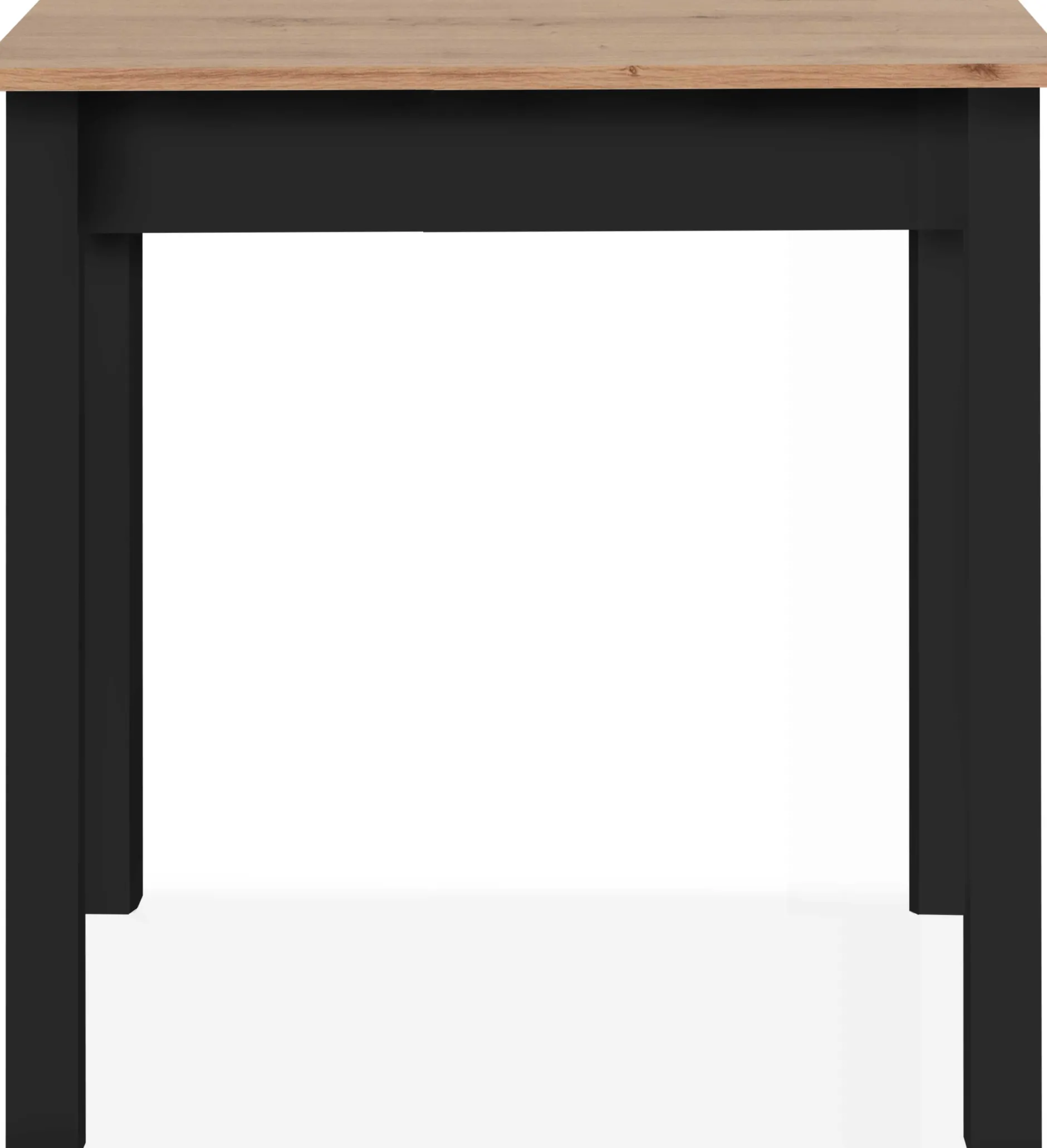 Küchentisch Capri - 90x67x76cm - Eiche Dekor/schwarz