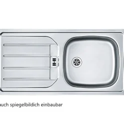Küchenzeile in L-Form Sorrella 210cm mit Platz für Backofen und Geschirrspüler - Eiche