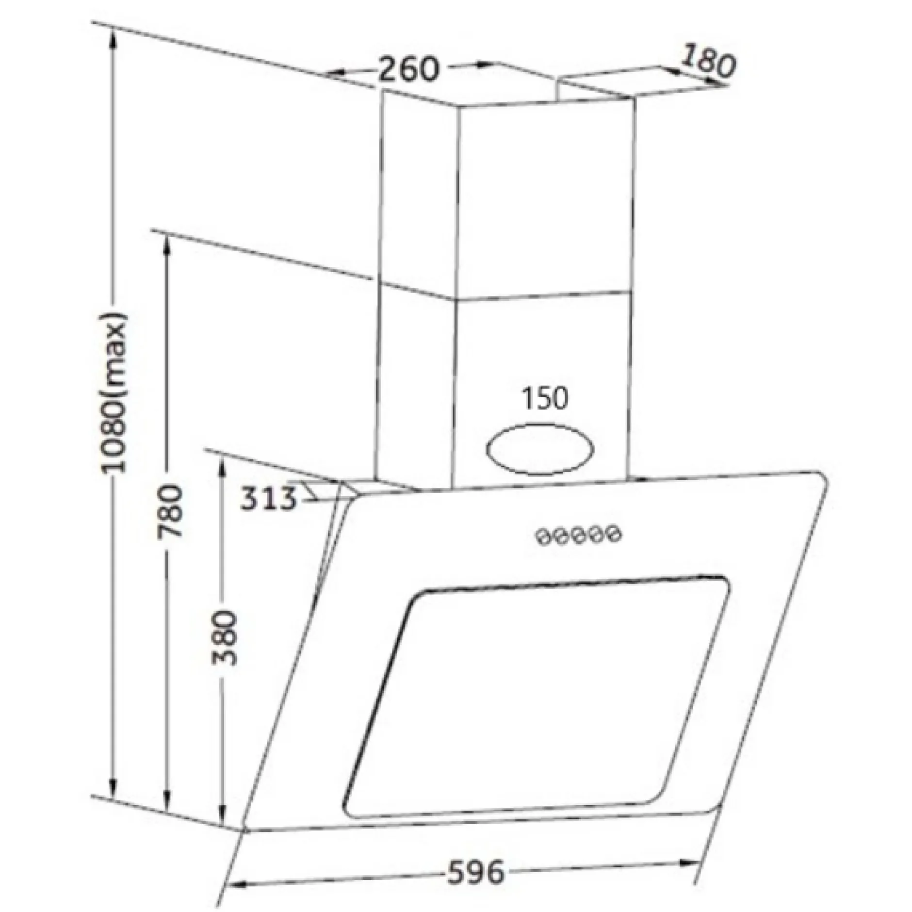 Küchenzeile Ragnar 340cm mit Backofen, Mikrowelle, Geschirrspüler und Kühlschrank - hochglänzend weiß