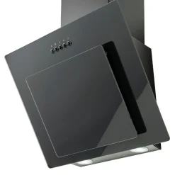 Küchenzeile Ragnar 370cm mit Backofen, Mikrowelle, Geschirrspüler und Kühlschrank - anthrazit hochglanz