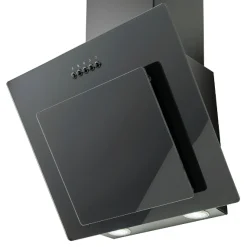 Küchenzeile Ragnar 370cm mit Backofen, Mikrowelle, Geschirrspüler und Kühlschrank - anthrazit hochglanz