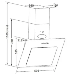 Küchenzeile Ragnar 300cm mit Geschirrspüler, Backofen und Kühlschrank - Hochglanz anthrazit