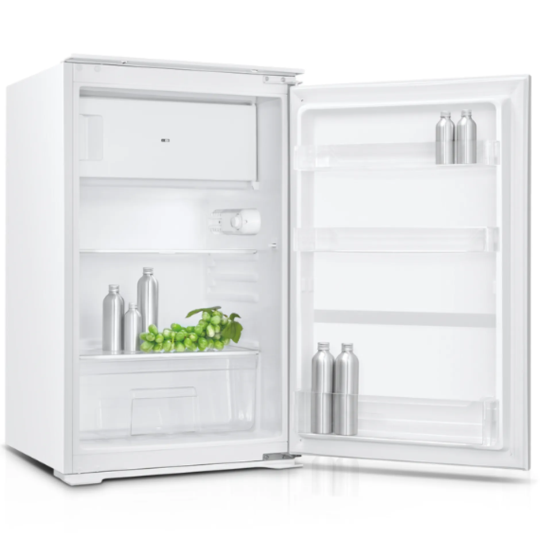 Küchenzeile Ragnar 310cm mit Geschirrspüler, Backofen und Kühlschrank - Hochglanz anthrazit