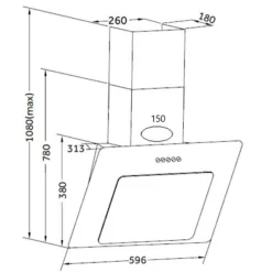 Küchenzeile Ragnar 330cm mit Geschirrspüler, Backofen und Kühlschrank - Hochglanz anthrazit