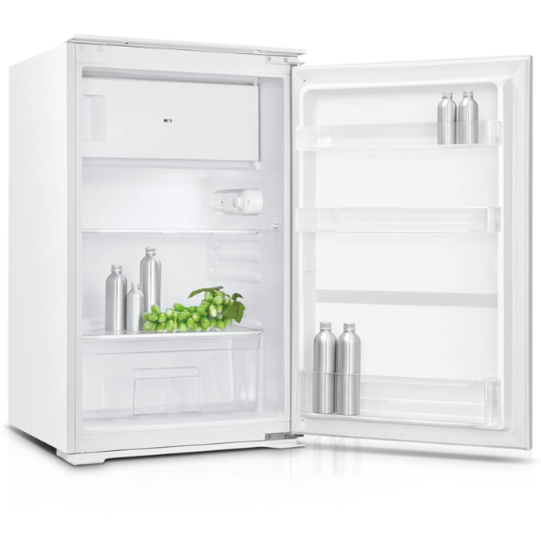 Küchenzeile Ragnar 340cm mit Geschirrspüler, Backofen und Kühlschrank - Hochglanz anthrazit