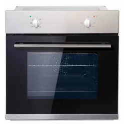 Küchenzeile Ragnar 380cm mit Kühl-Gefrierkombination und Backofen - Hochglanz anthrazit