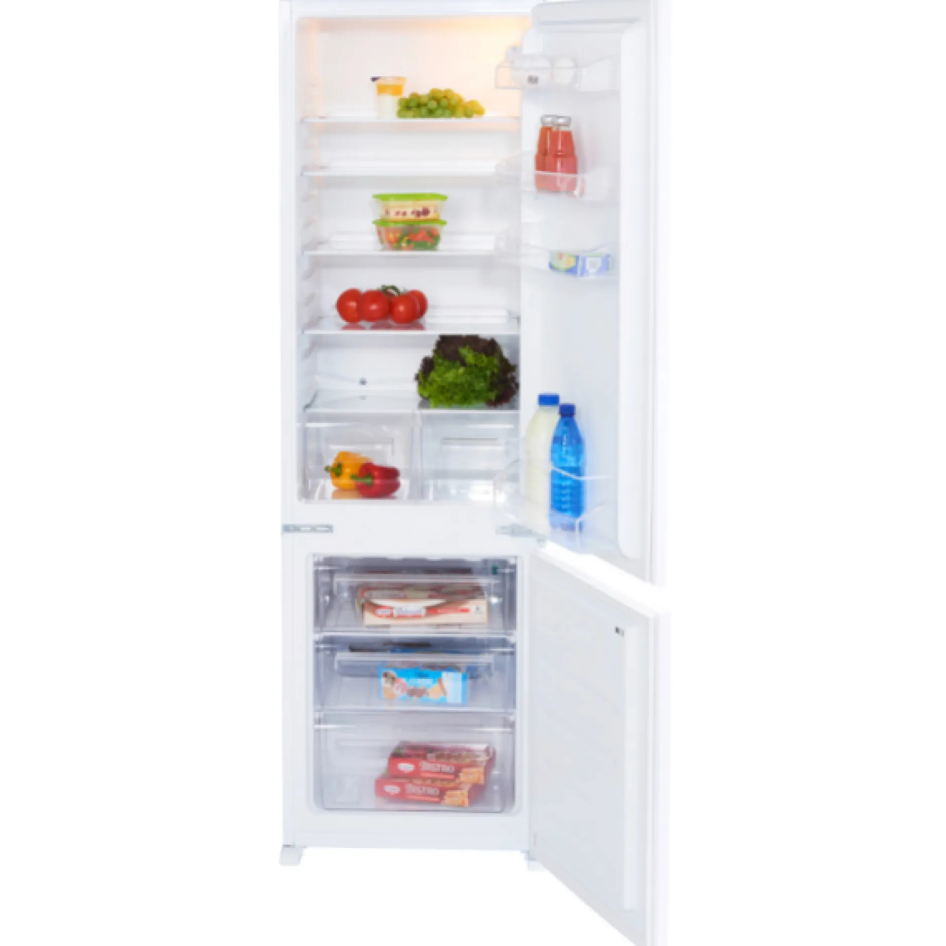 Küchenzeile Ragnar 350cm mit Kühl-Gefrierkombination und Backofen - Hochglanz anthrazit