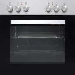 Küchenzeile Ragnar 270cm mit Mikrowelle, Kühlschrank und Backofen - Hochglanz weiß