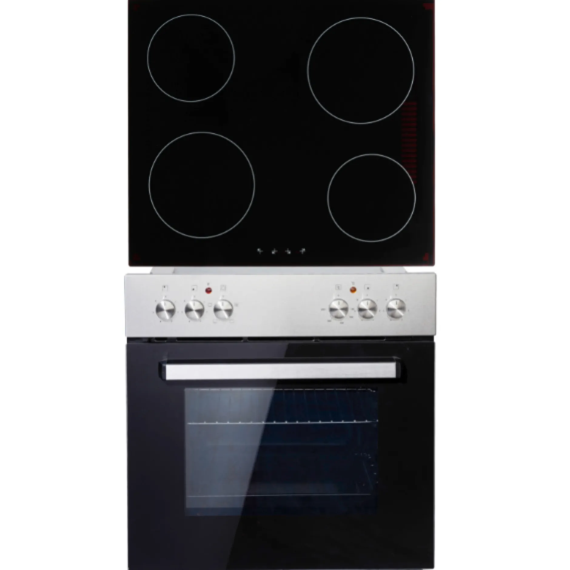 Küchenzeile Ragnar 310cm mit Mikrowelle, Kühlschrank, Backofen und Geschirrspüler - anthrazit hochglanz