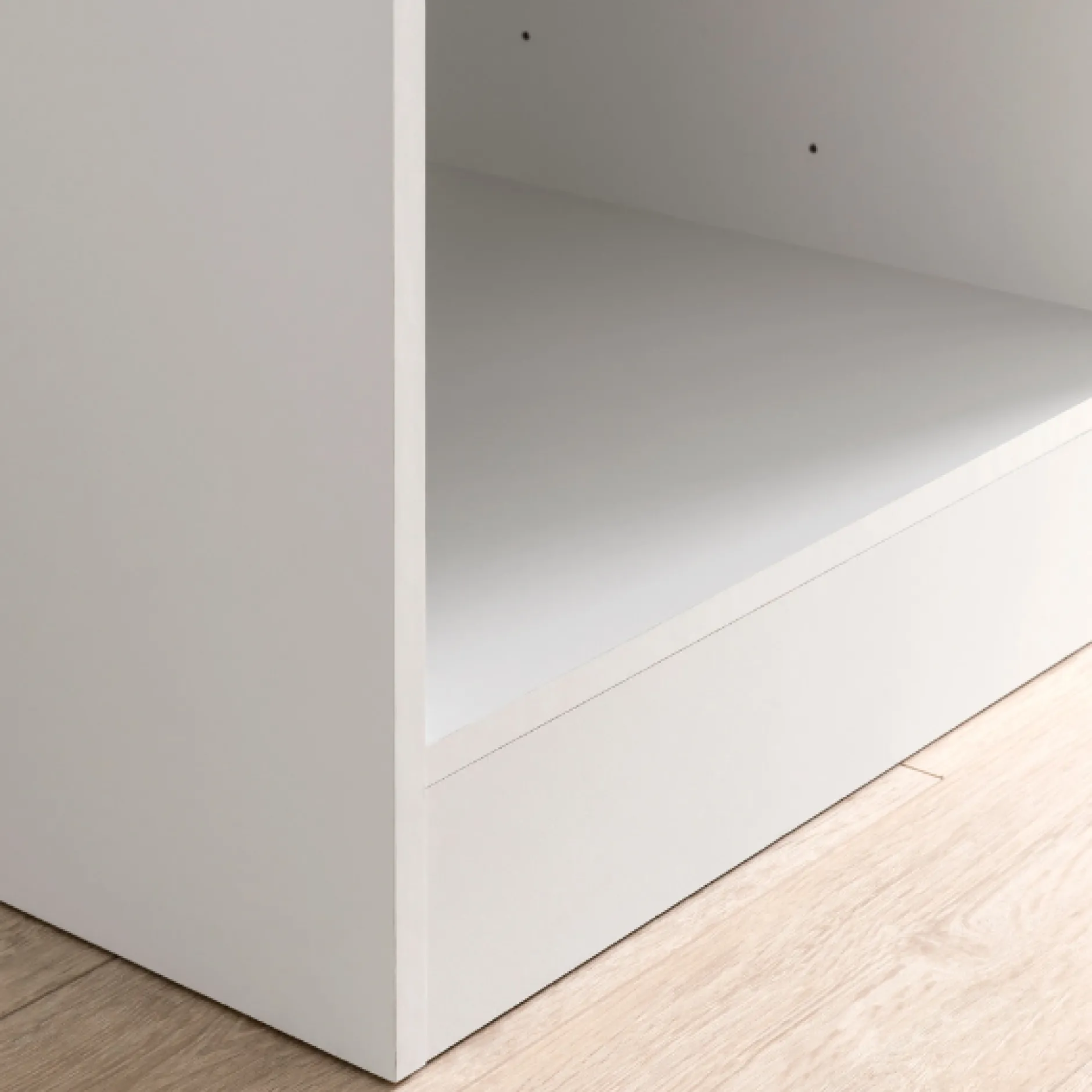 Küchenzeile Ragnar 320cm mit Platz für Kühlschrank und Backofen - hochglänzend weiß