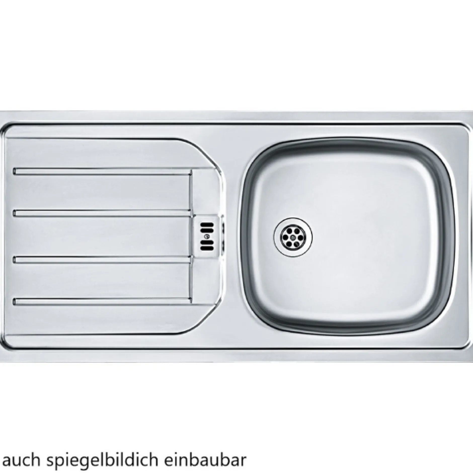 Küchenzeile Sorrella 210cm mit eingebautem Backofen - weiß/Eiche