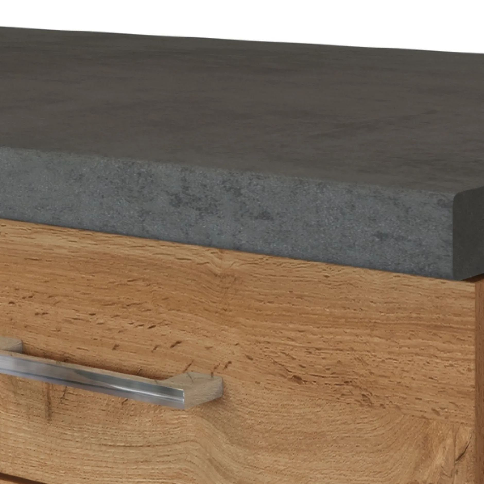 Küchenzeile Sorrella 210cm mit eingebautem Backofen - Eiche