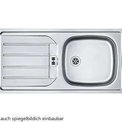 Küchenzeile Sorrella 210cm mit Platz für Backofen - anthrazit/ocker